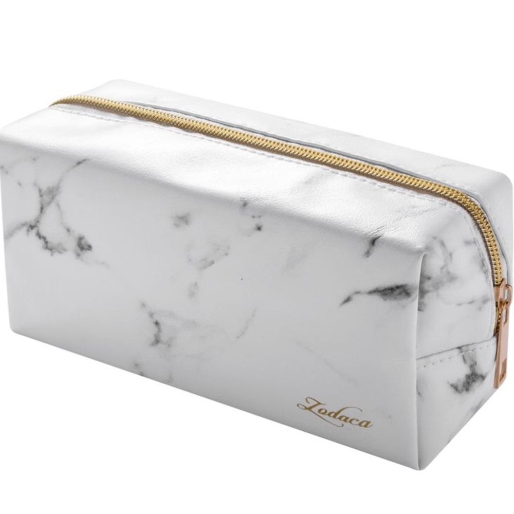 White marble makeup case / pouch - Picture 3 of 4
